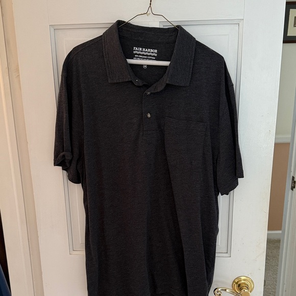 Fair Harbor Men's Dark Gray Polo Shirt - Picture 1 of 2